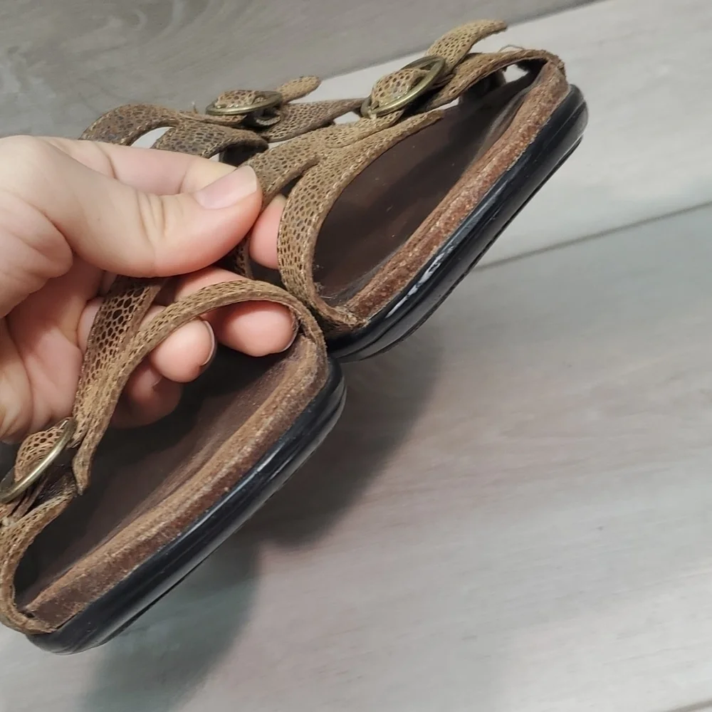 Dansko Women Comfort Leather Sandals shoes sz 38/7.5-8